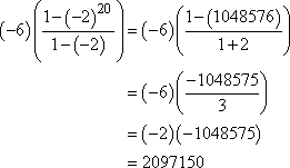 computation of summation value