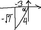 same right triangle, but with hypotenuse labelled as r = 4